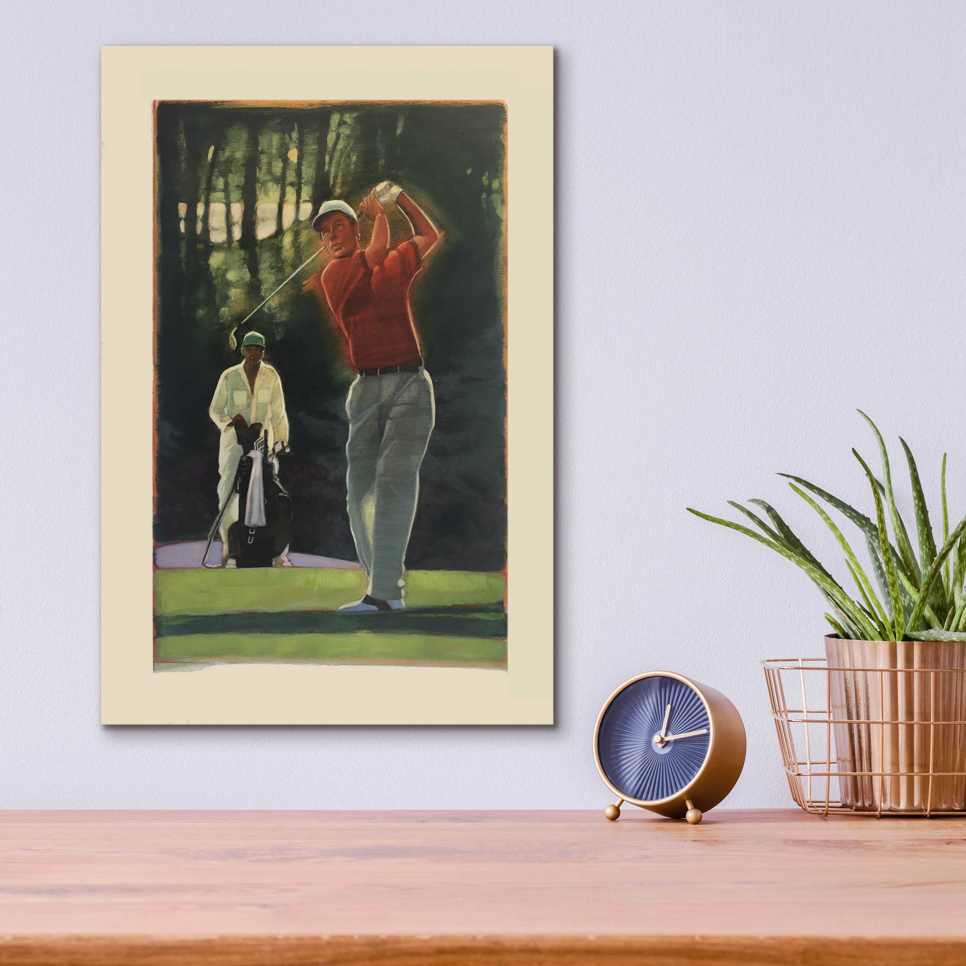 Epic Art 'The Golfer' by Bruce Dean, Acrylic Glass Wall Art,12x16