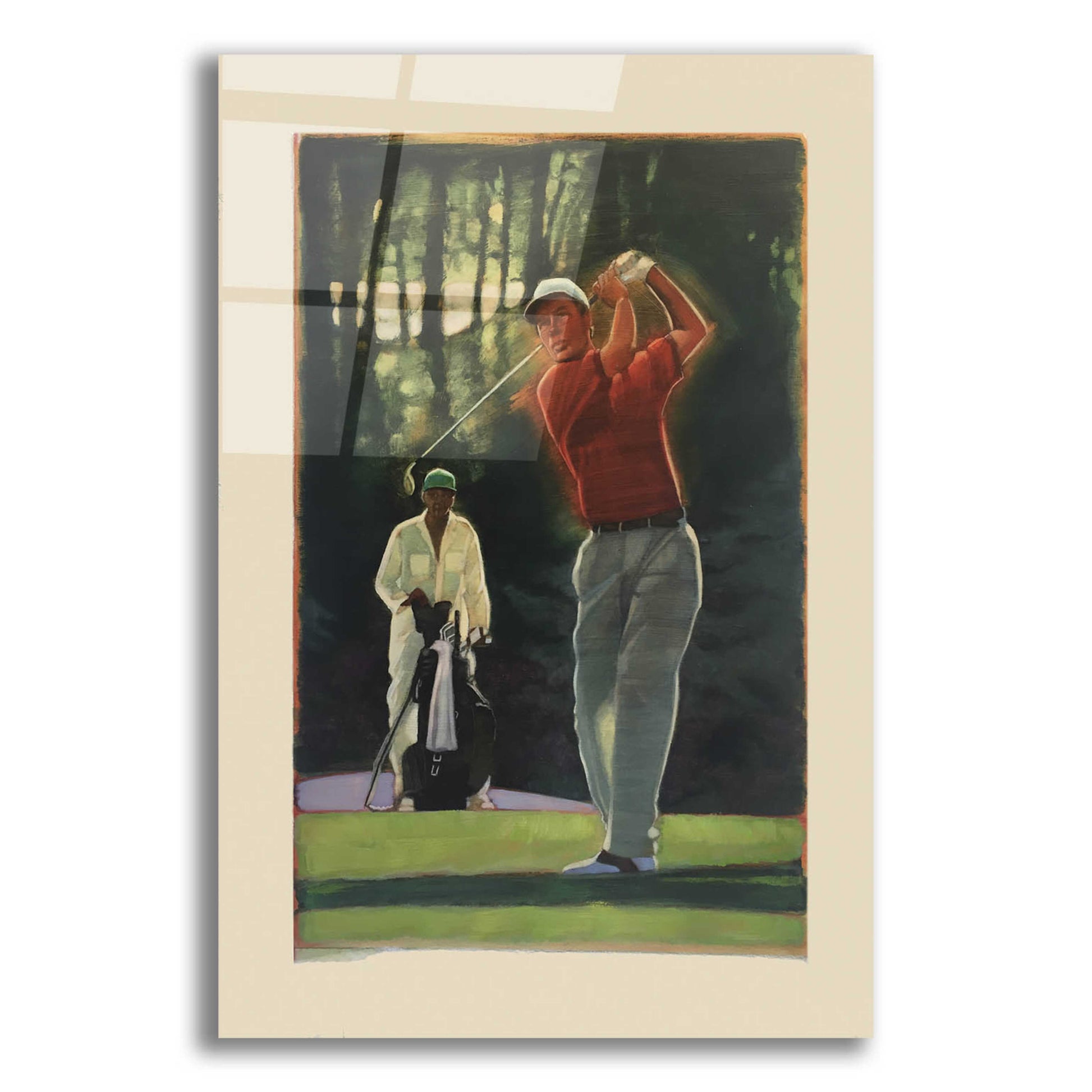 Epic Art 'The Golfer' by Bruce Dean, Acrylic Glass Wall Art,12x16