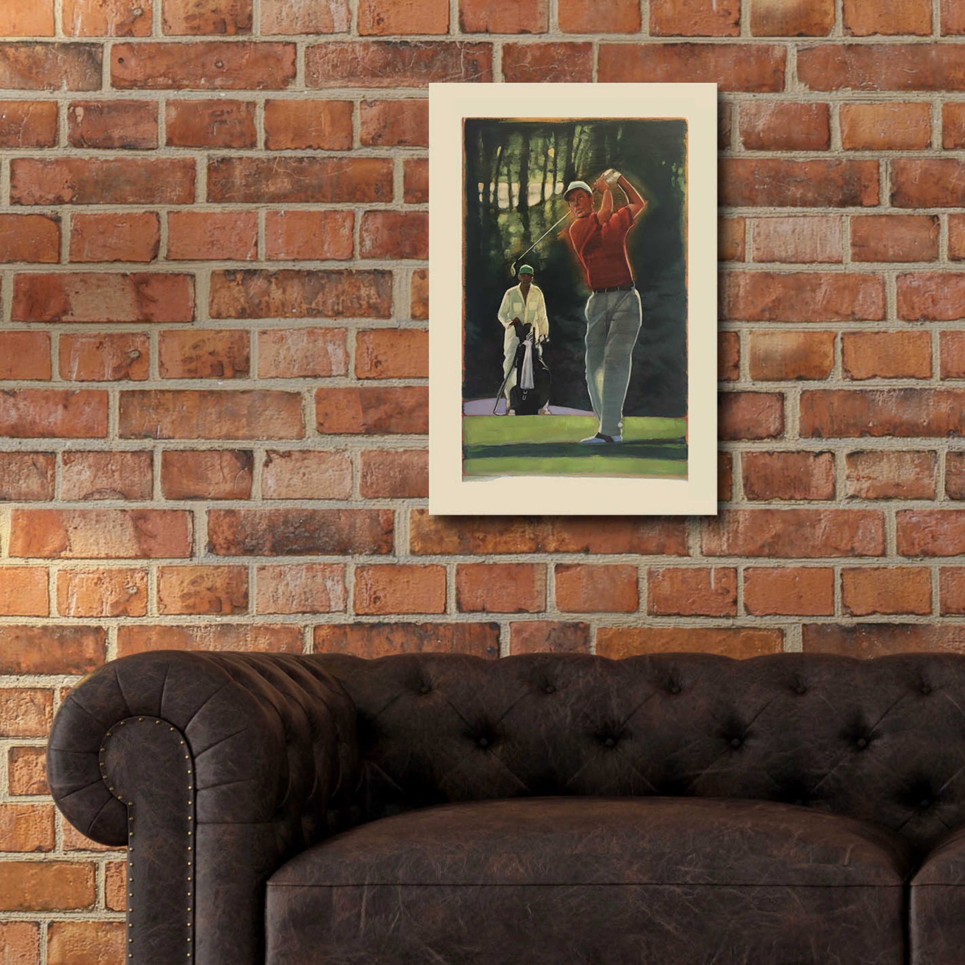 Epic Art 'The Golfer' by Bruce Dean, Acrylic Glass Wall Art,16x24