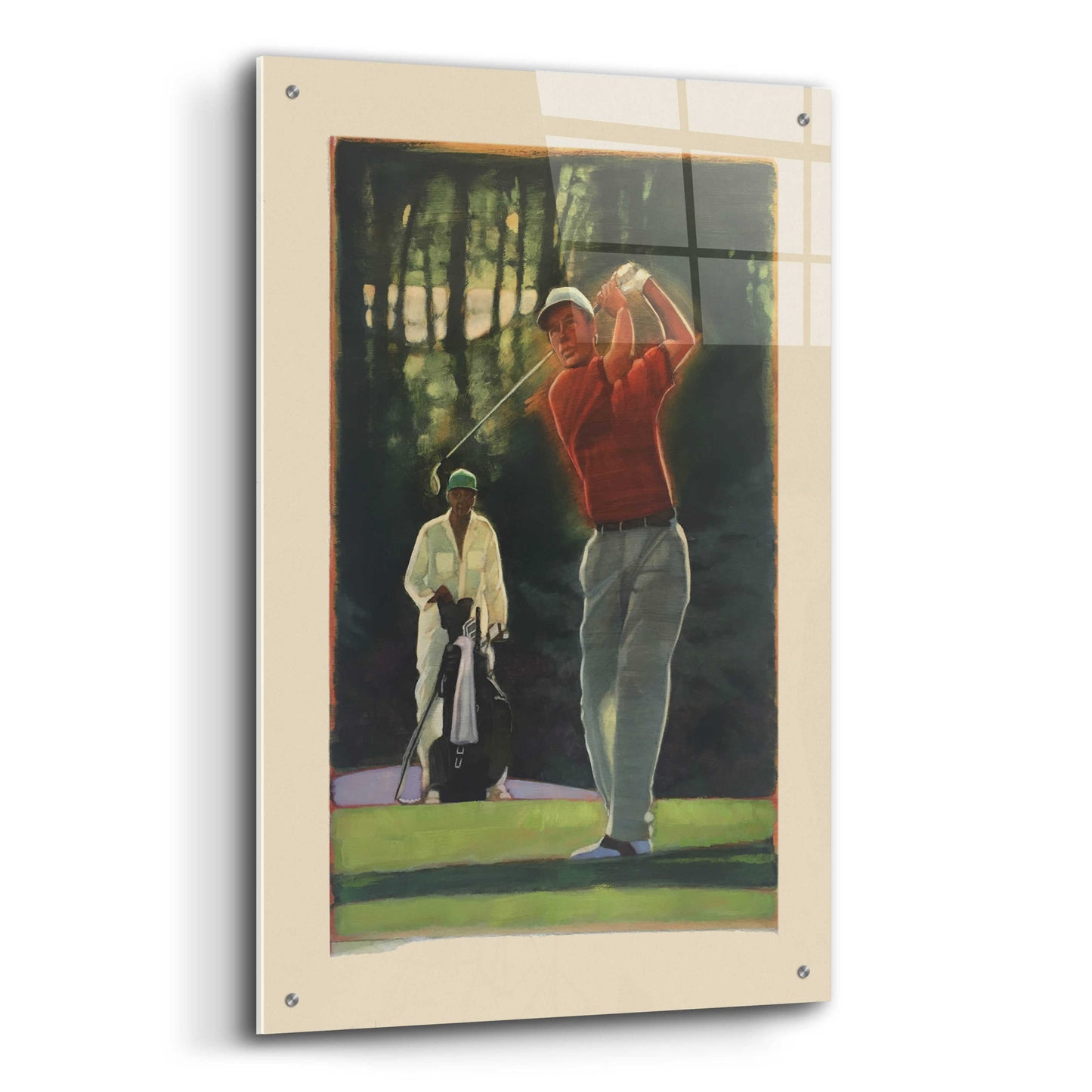 Epic Art 'The Golfer' by Bruce Dean, Acrylic Glass Wall Art,24x36