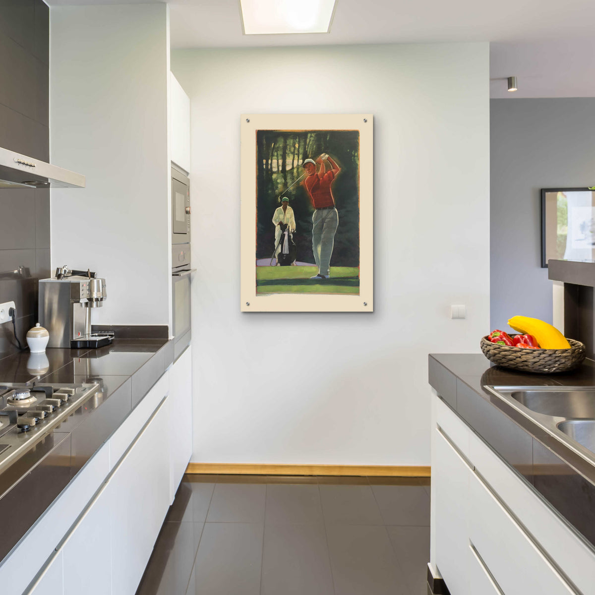 The Golfer by Bruce Dean - 24x36 acrylic wall art in a room