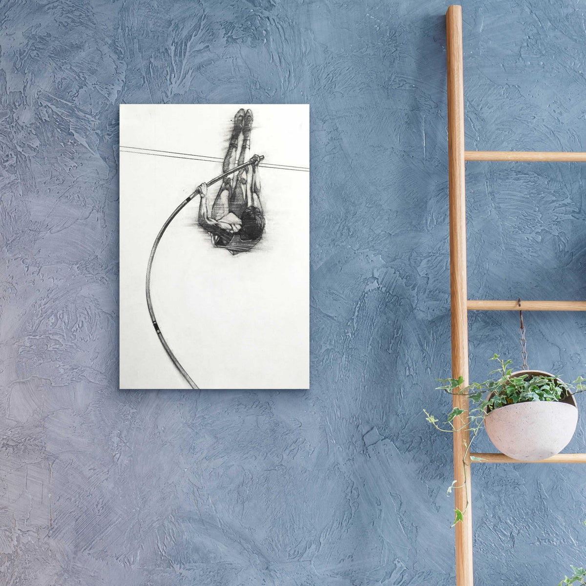 The Vaulter by Bruce Dean - 16x24 acrylic wall art in a room