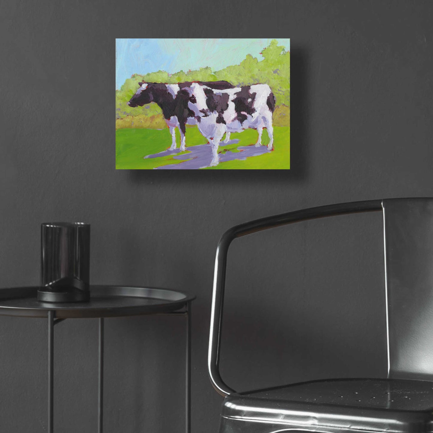 Epic Art 'Pasture Cows II' by Carol Young, Acrylic Glass Wall Art,16x12