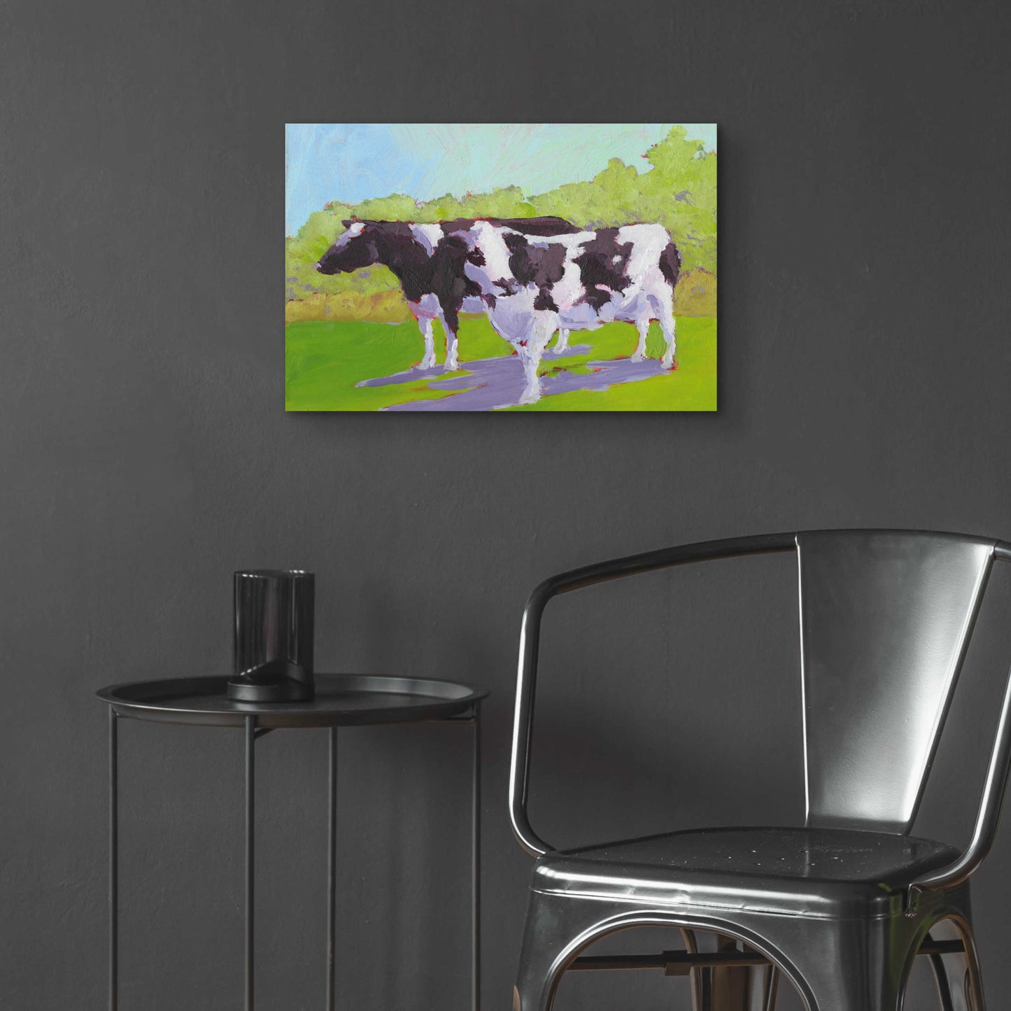 Epic Art 'Pasture Cows II' by Carol Young, Acrylic Glass Wall Art,24x16