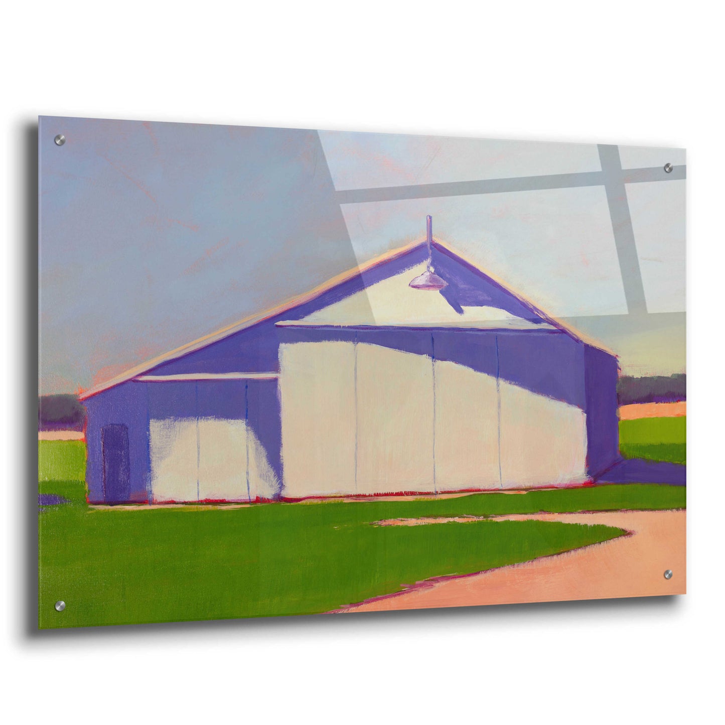 Epic Art 'Bucolic Structure VIII' by Carol Young, Acrylic Glass Wall Art,36x24