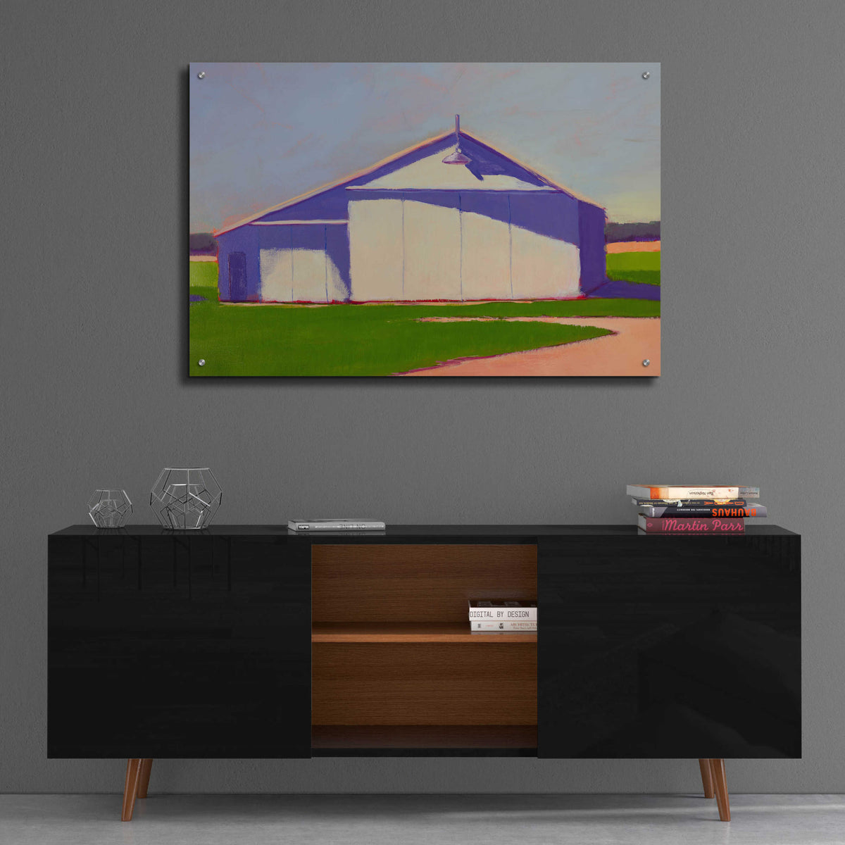Epic Art 'Bucolic Structure VIII' by Carol Young, Acrylic Glass Wall Art,36x24