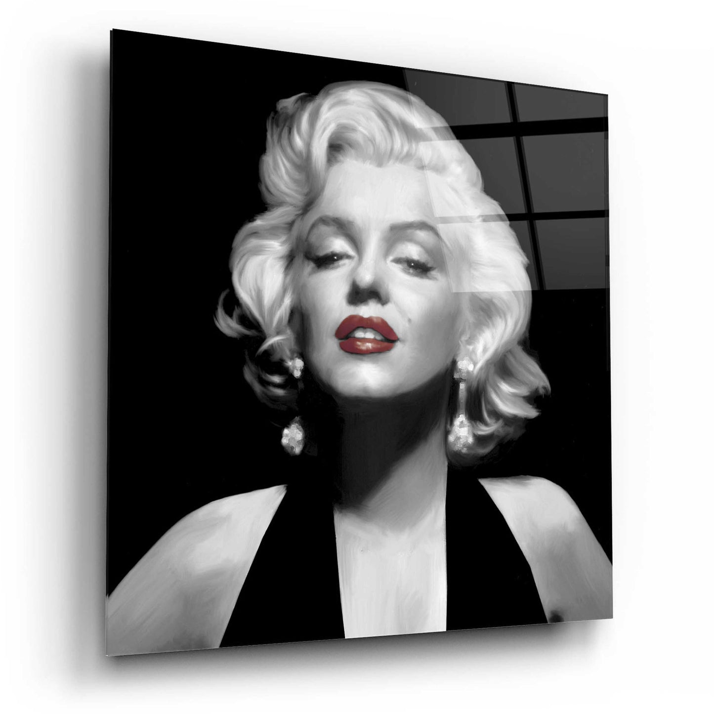 Epic Art 'Halter Top Marilyn Red Lips' by Chris Consani, Acrylic Glass Wall Art,12x12