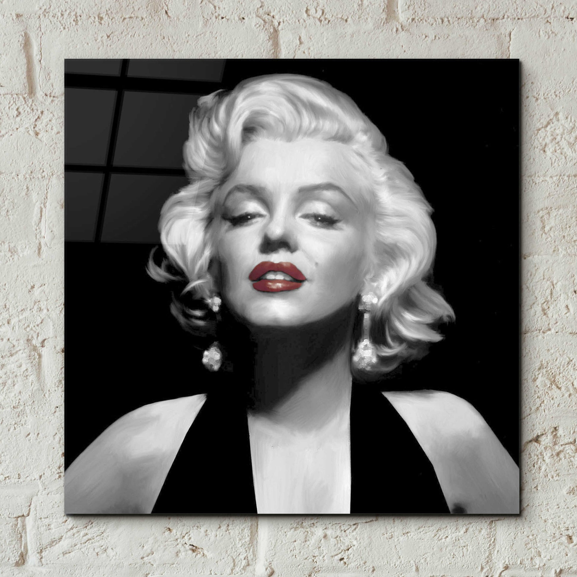 Epic Art 'Halter Top Marilyn Red Lips' by Chris Consani, Acrylic Glass Wall Art,12x12