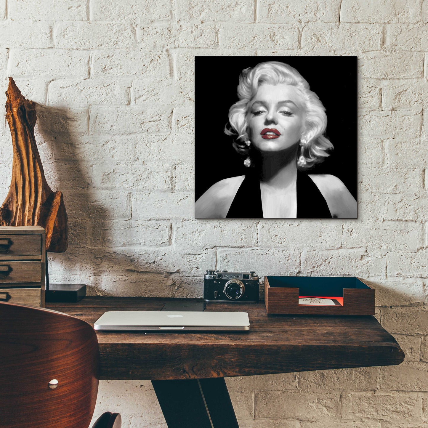 Epic Art 'Halter Top Marilyn Red Lips' by Chris Consani, Acrylic Glass Wall Art,12x12