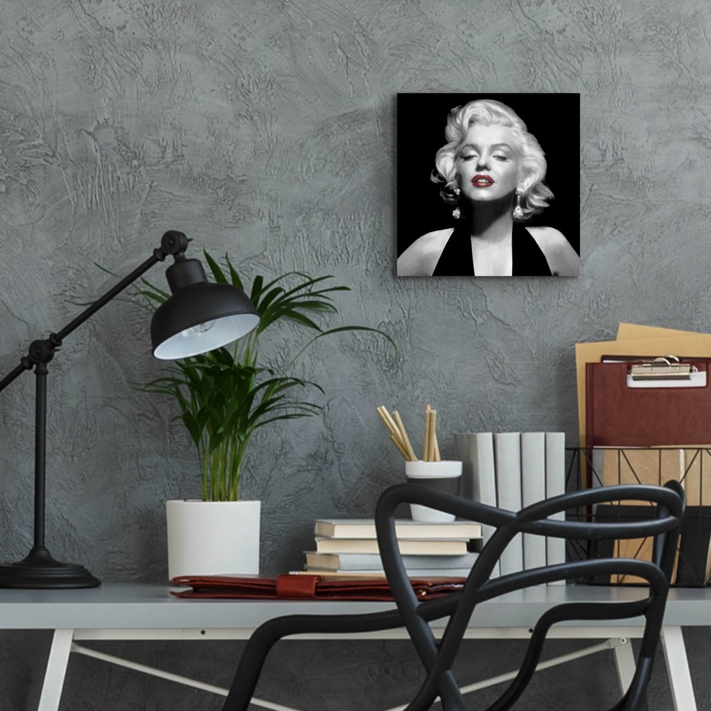 Epic Art 'Halter Top Marilyn Red Lips' by Chris Consani, Acrylic Glass Wall Art,12x12