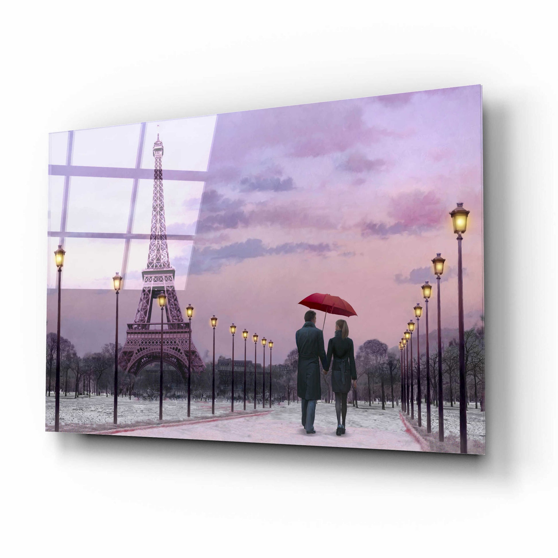 Epic Art 'Red Umbrella' by Chris Consani, Acrylic Glass Wall Art,16x12