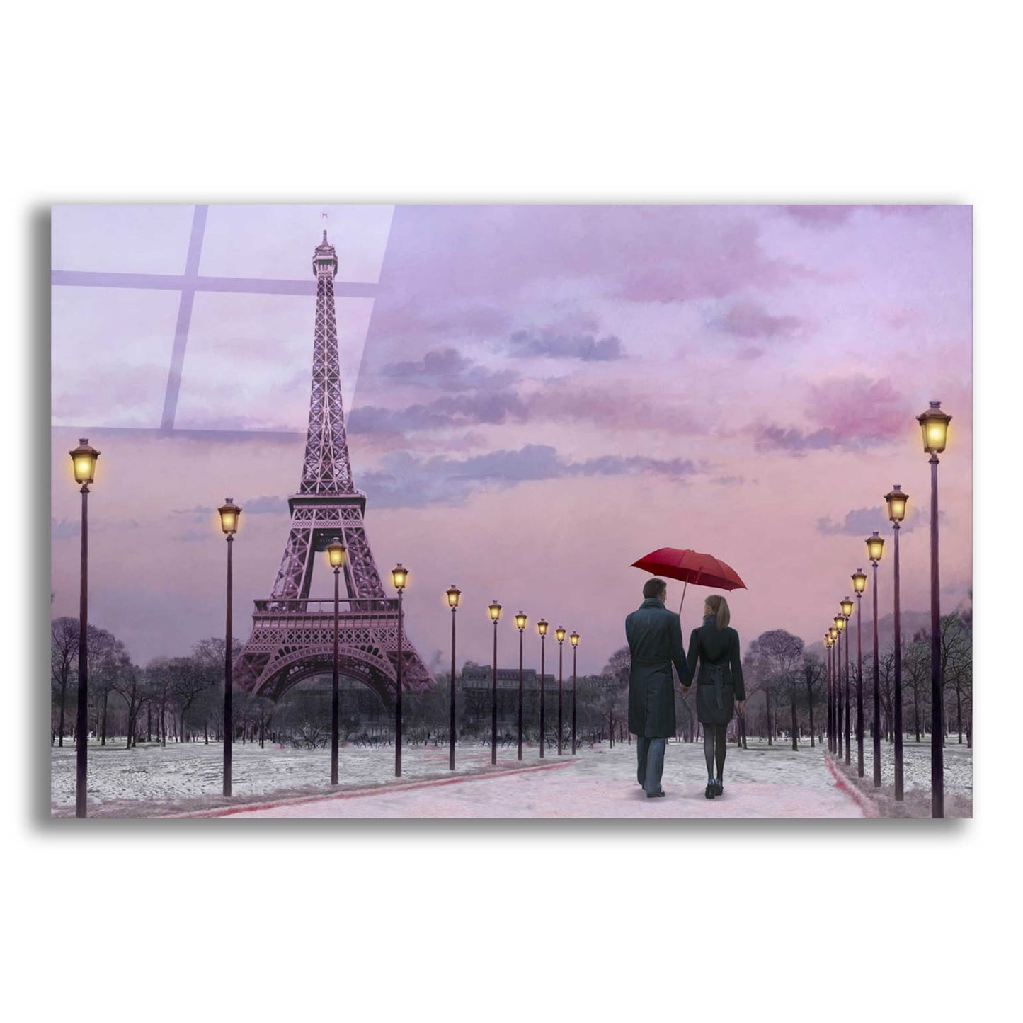 Epic Art 'Red Umbrella' by Chris Consani, Acrylic Glass Wall Art,16x12