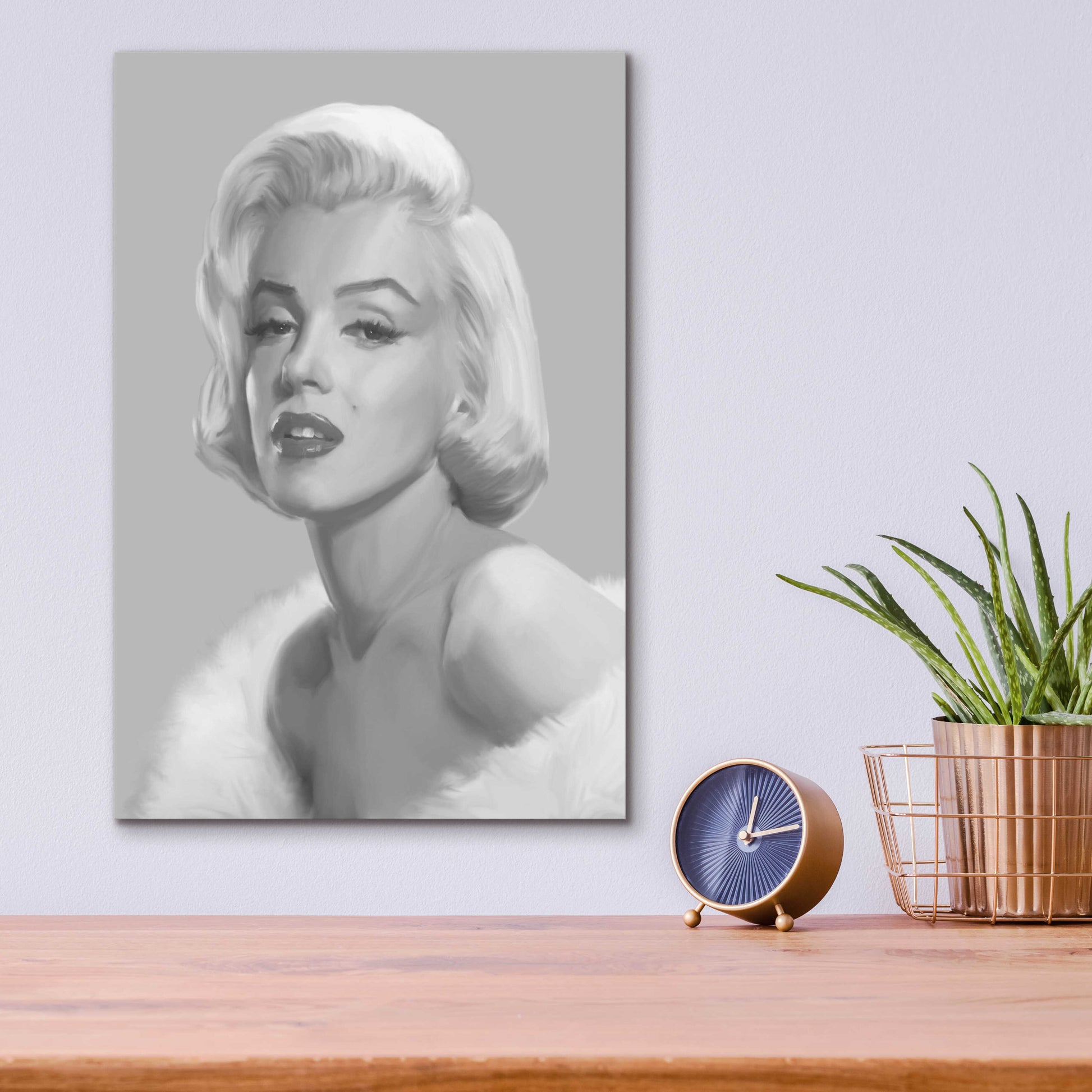 Epic Art 'True Blue Marilyn' by Chris Consani, Acrylic Glass Wall Art,12x16