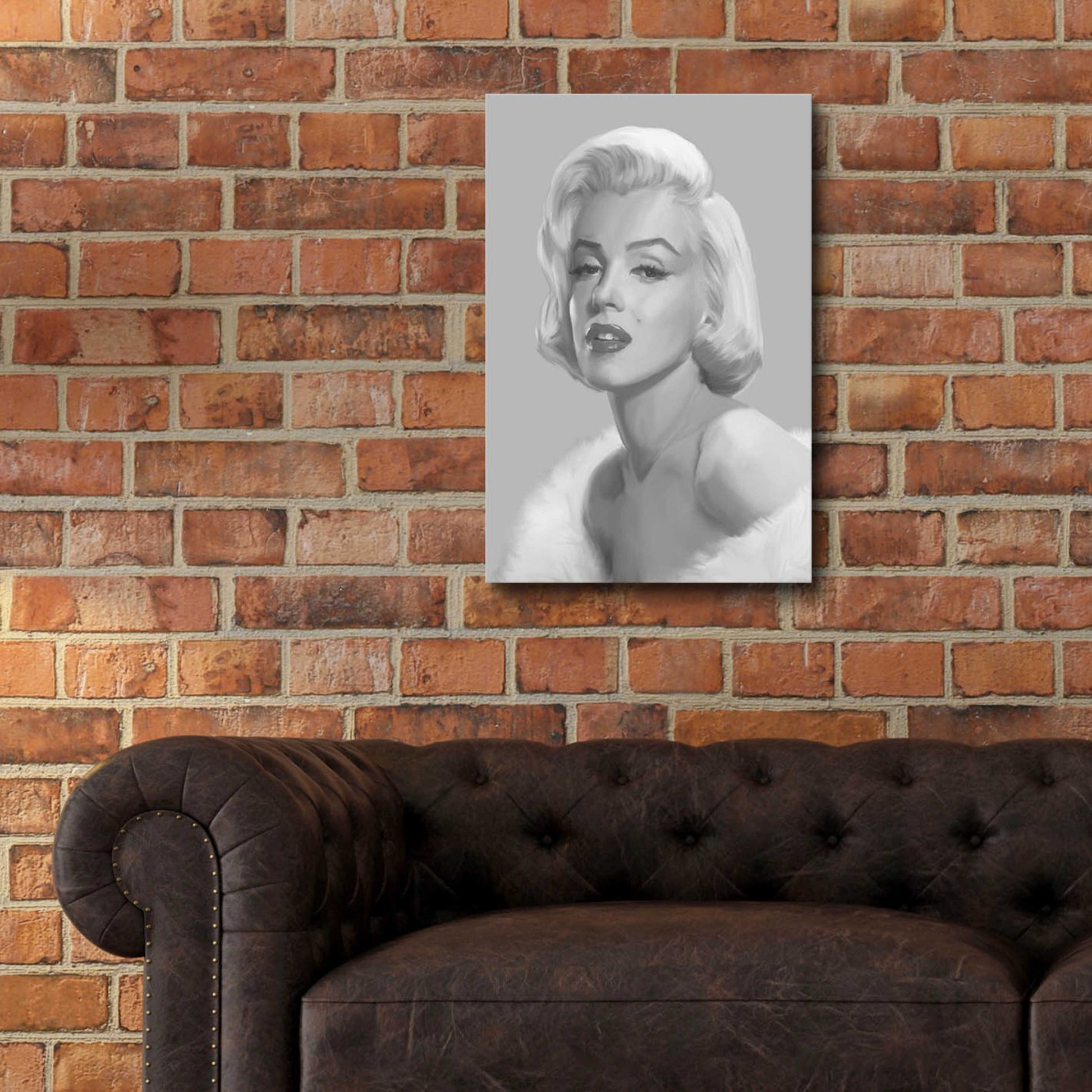 Epic Art 'True Blue Marilyn' by Chris Consani, Acrylic Glass Wall Art,16x24