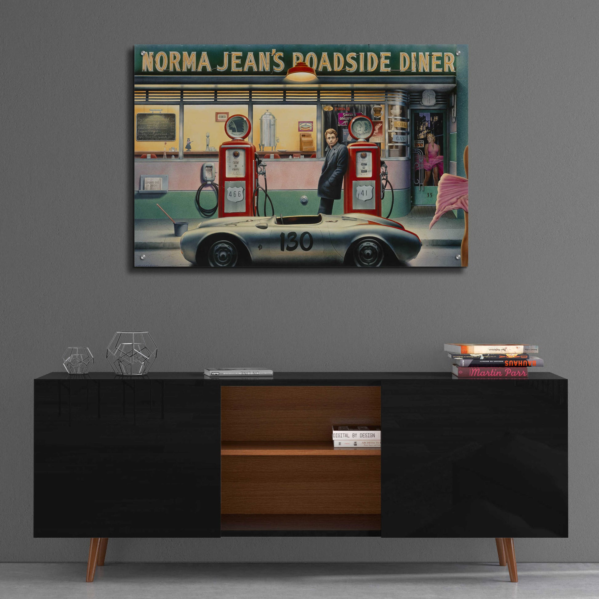 Epic Art 'Destiny Highway Calendar Girl' by Chris Consani, Acrylic Glass Wall Art,36x24