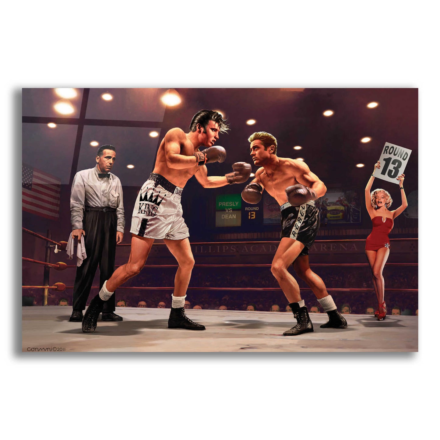 Epic Art 'Final Round' by Chris Consani, Acrylic Glass Wall Art,16x12