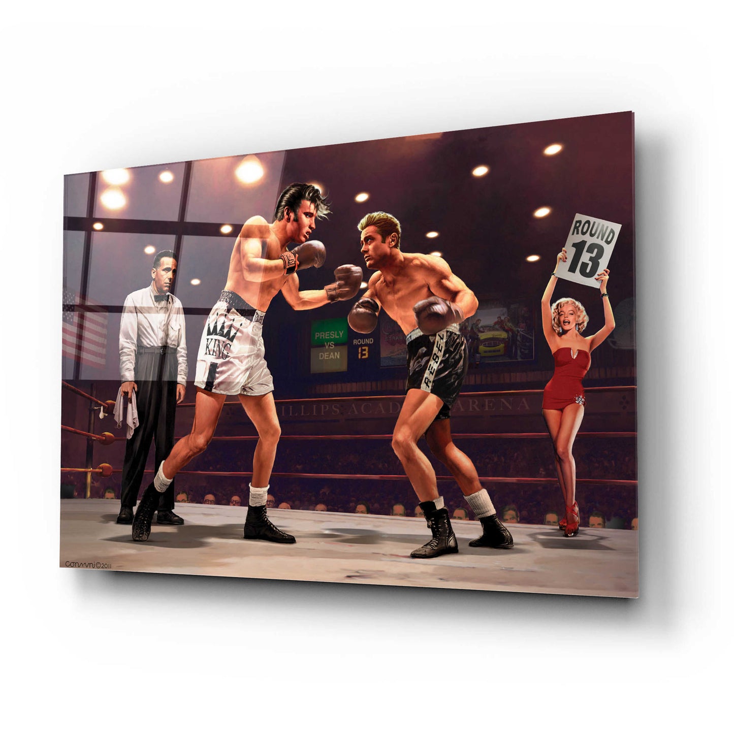 Epic Art 'Final Round' by Chris Consani, Acrylic Glass Wall Art,24x16