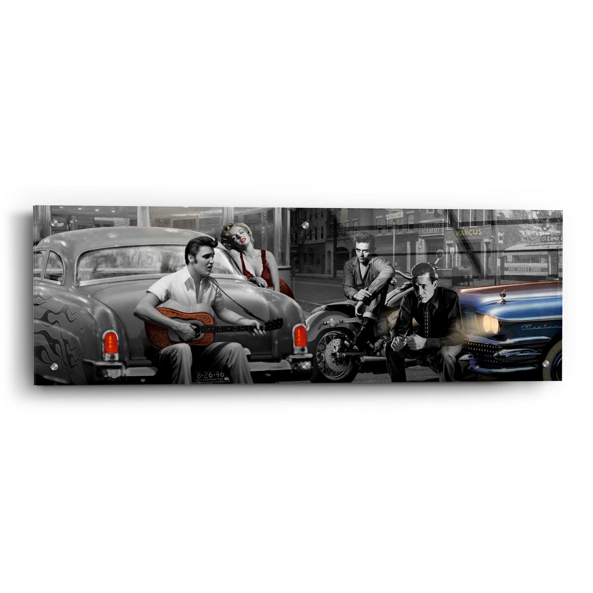 Epic Art 'Legendary Crossroads' by Chris Consani, Acrylic Glass Wall Art,36x12