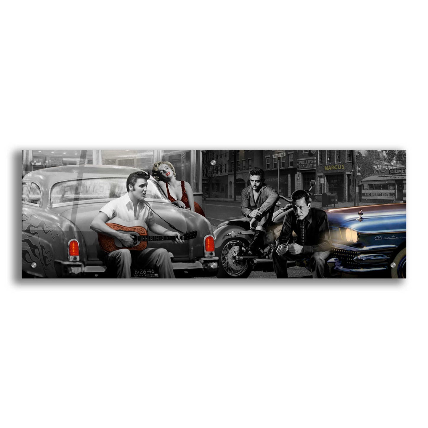 Epic Art 'Legendary Crossroads' by Chris Consani, Acrylic Glass Wall Art,36x12