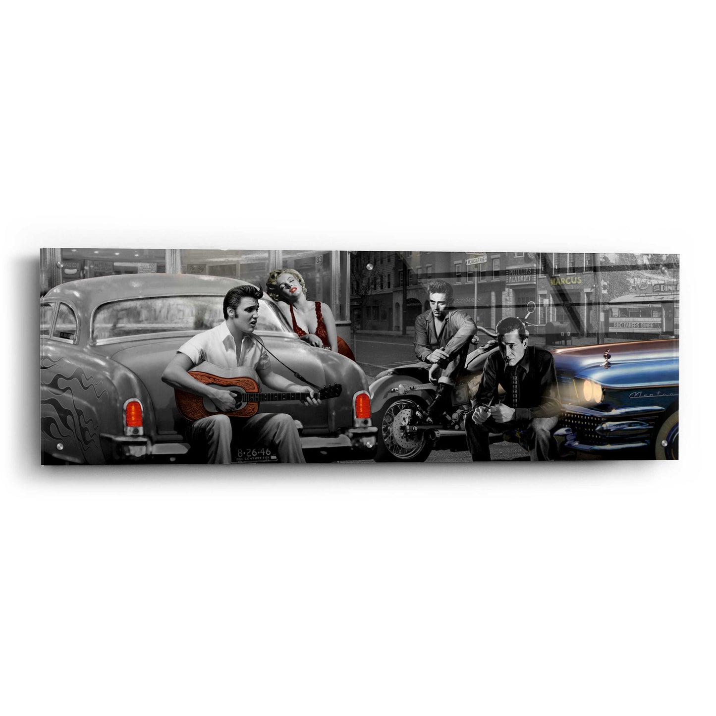 Epic Art 'Legendary Crossroads' by Chris Consani, Acrylic Glass Wall Art,48x16