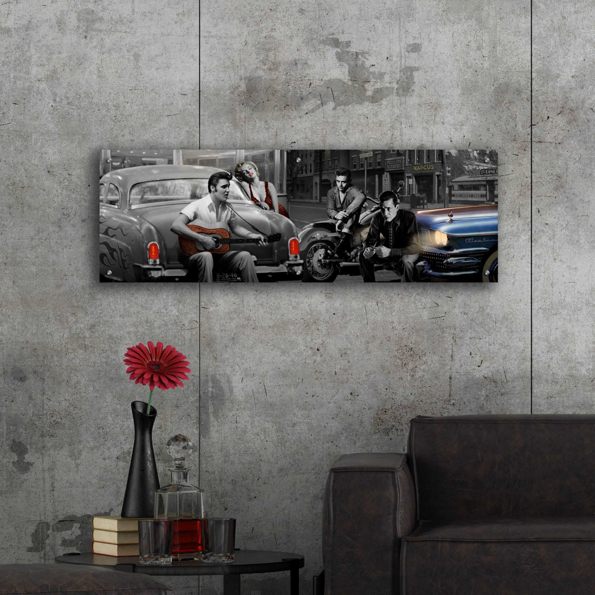 Epic Art 'Legendary Crossroads' by Chris Consani, Acrylic Glass Wall Art,48x16