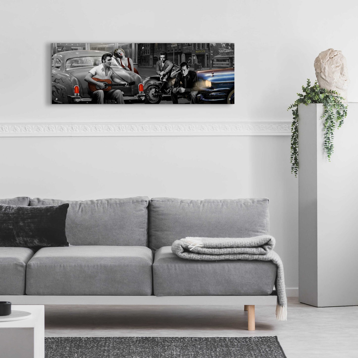 Epic Art 'Legendary Crossroads' by Chris Consani, Acrylic Glass Wall Art,48x16