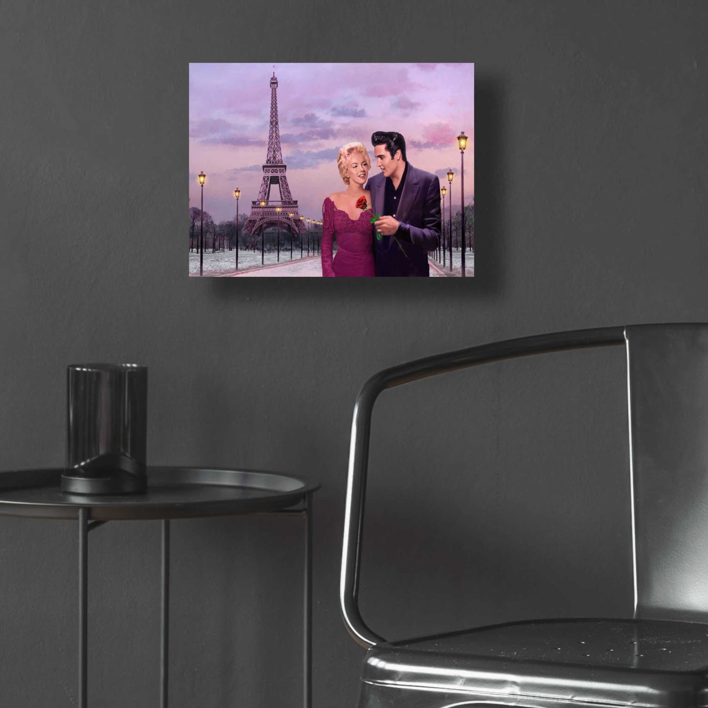 Epic Art 'Paris Sunset' by Chris Consani, Acrylic Glass Wall Art,16x12