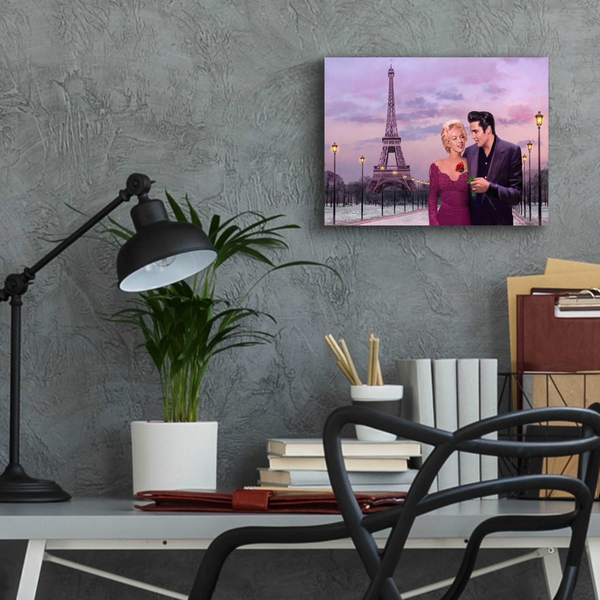 Epic Art 'Paris Sunset' by Chris Consani, Acrylic Glass Wall Art,16x12