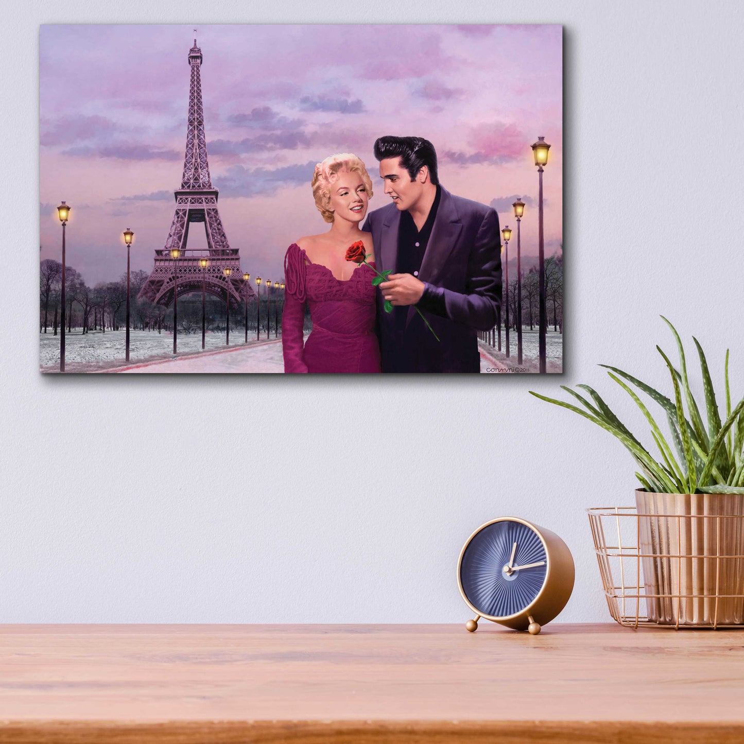 Epic Art 'Paris Sunset' by Chris Consani, Acrylic Glass Wall Art,16x12