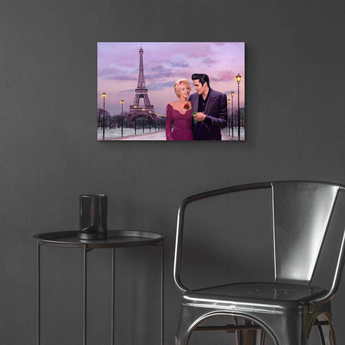 Epic Art 'Paris Sunset' by Chris Consani, Acrylic Glass Wall Art,24x16