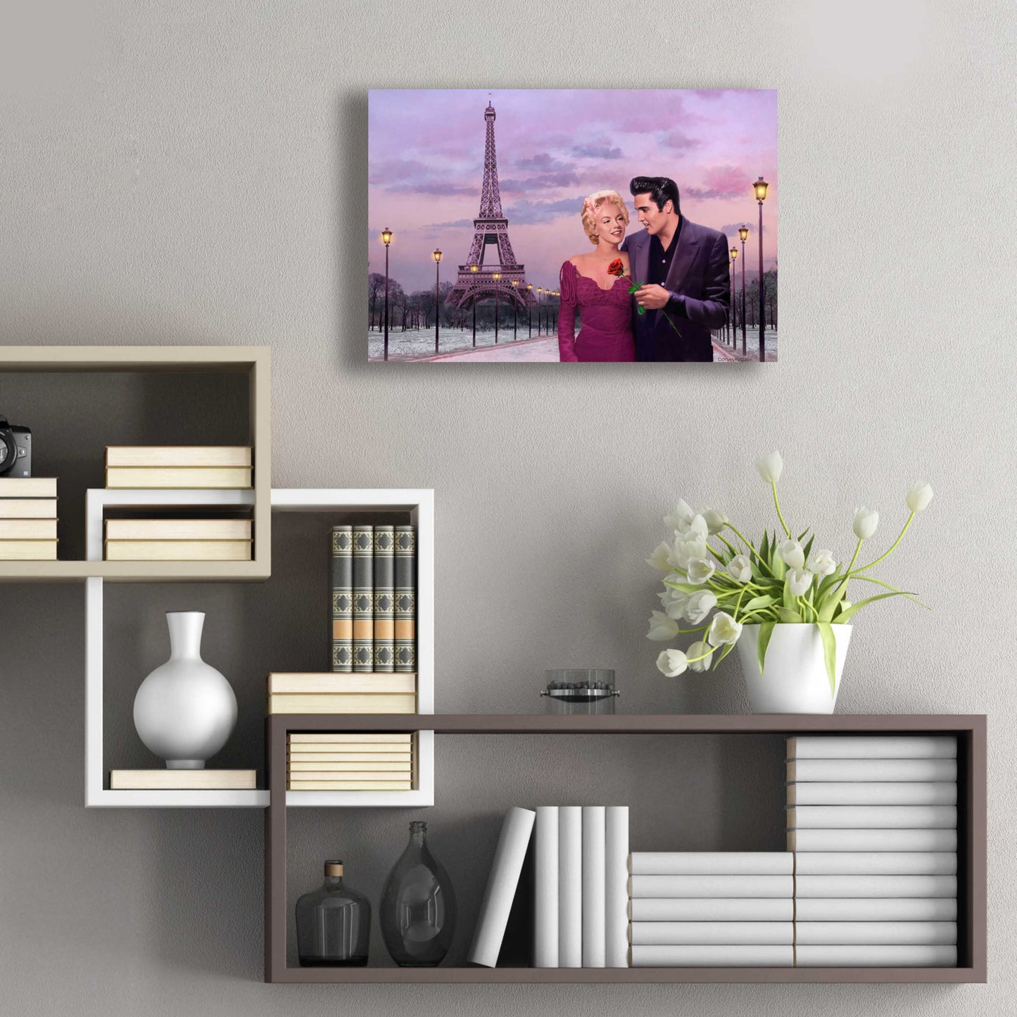 Epic Art 'Paris Sunset' by Chris Consani, Acrylic Glass Wall Art,24x16