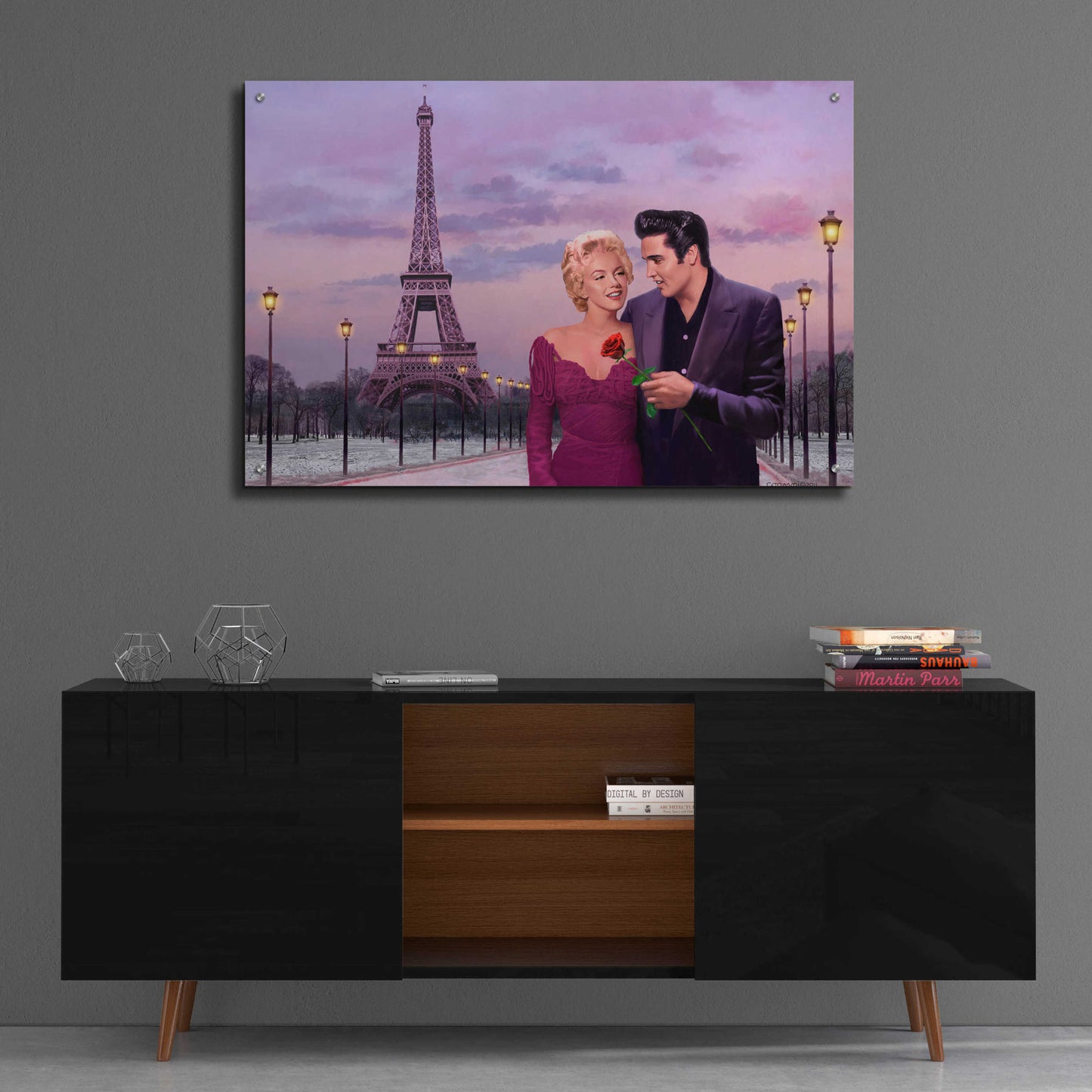 Epic Art 'Paris Sunset' by Chris Consani, Acrylic Glass Wall Art,36x24