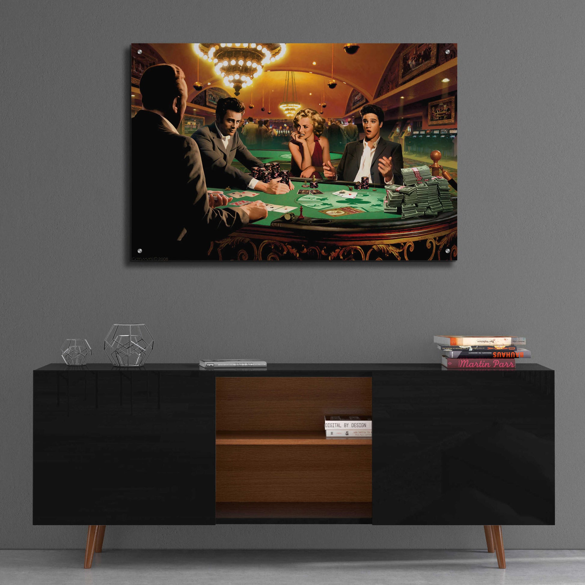 Epic Art 'Royal Flush' by Chris Consani, Acrylic Glass Wall Art,36x24