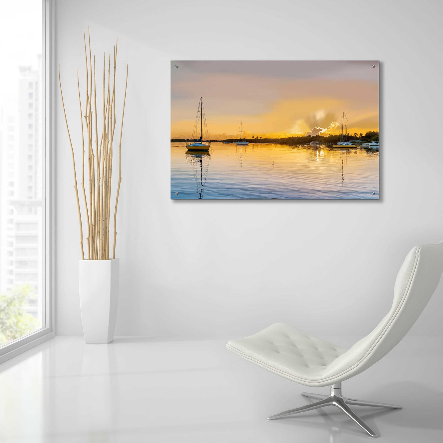 Epic Art 'In the Golden Light IV' by Emily Kalina, Acrylic Glass Wall Art,36x24