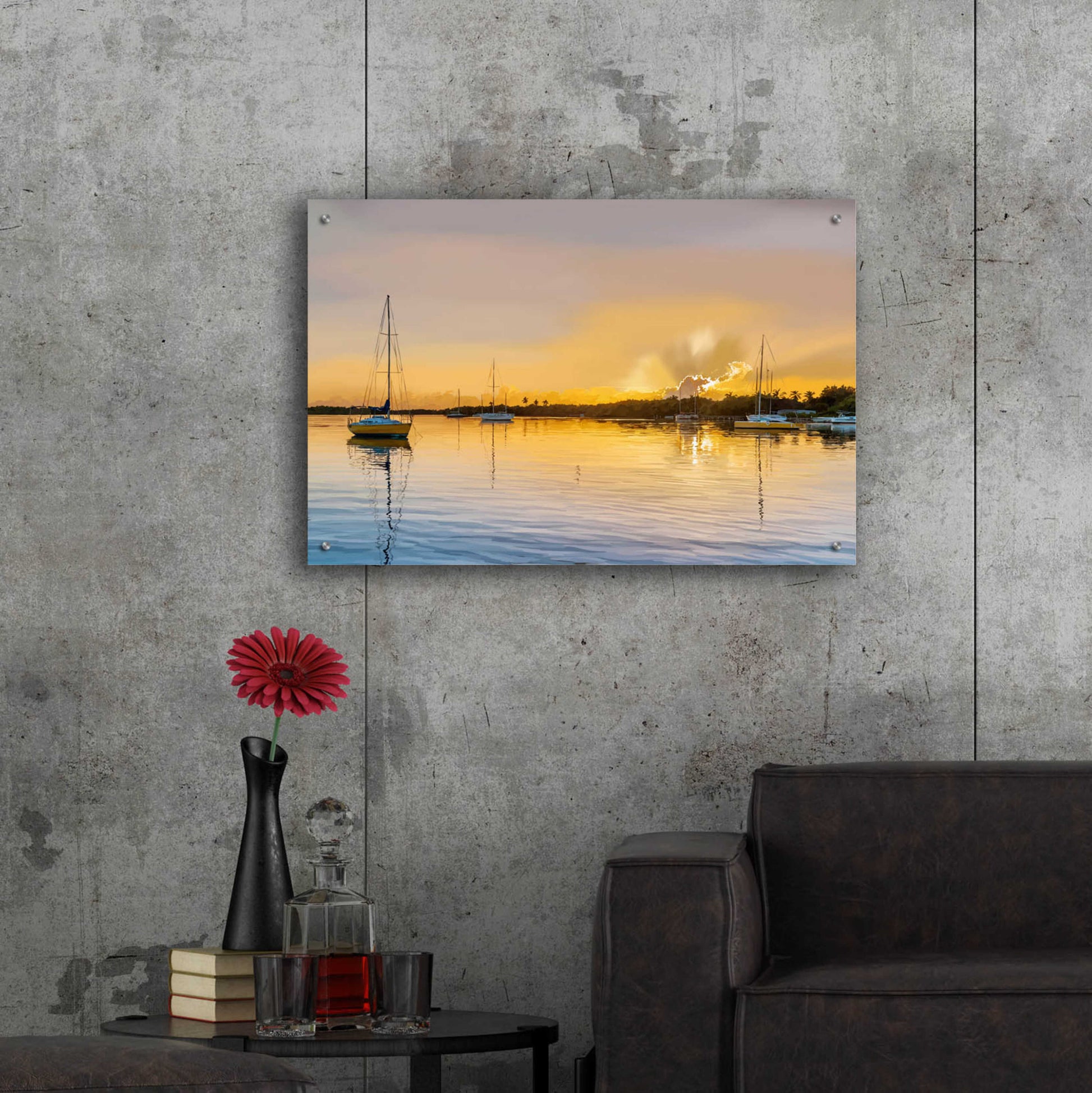 Epic Art 'In the Golden Light IV' by Emily Kalina, Acrylic Glass Wall Art,36x24