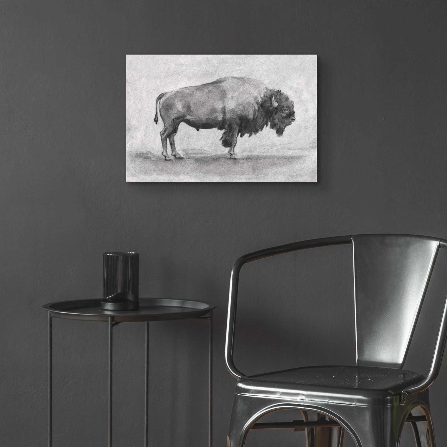 Epic Art 'Wild Bison Study I' by Emma Scarvey, Acrylic Glass Wall Art,24x16