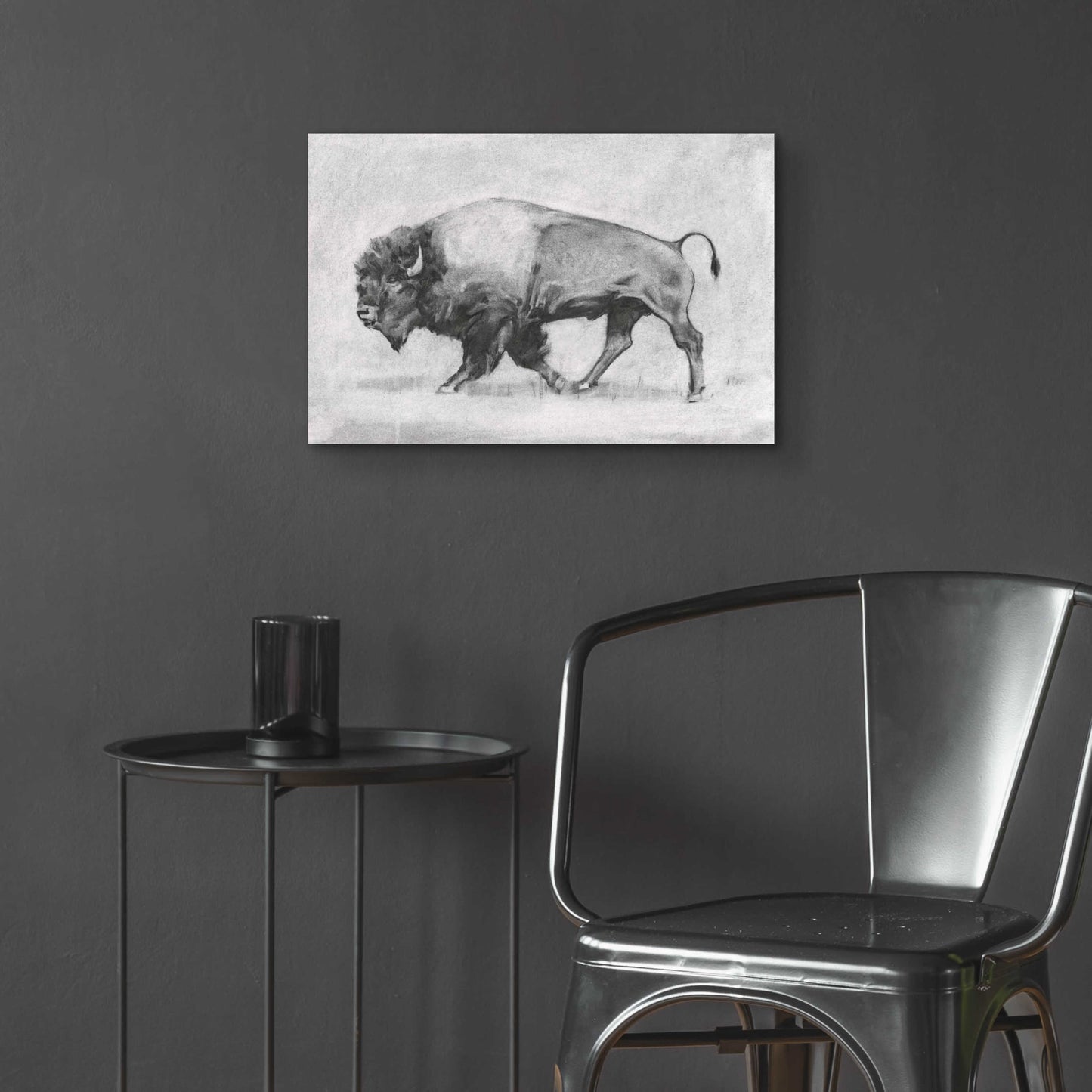 Epic Art 'Wild Bison Study II' by Emma Scarvey, Acrylic Glass Wall Art,24x16