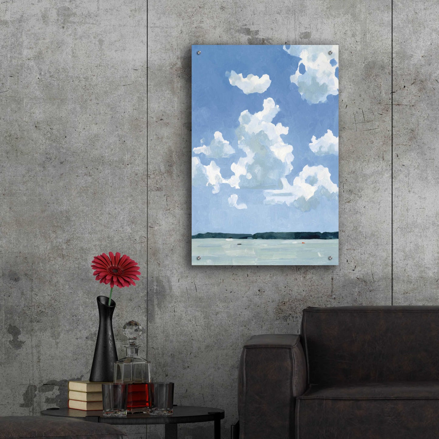 Epic Art 'July Lakeside I' by Emma Scarvey, Acrylic Glass Wall Art,24x36