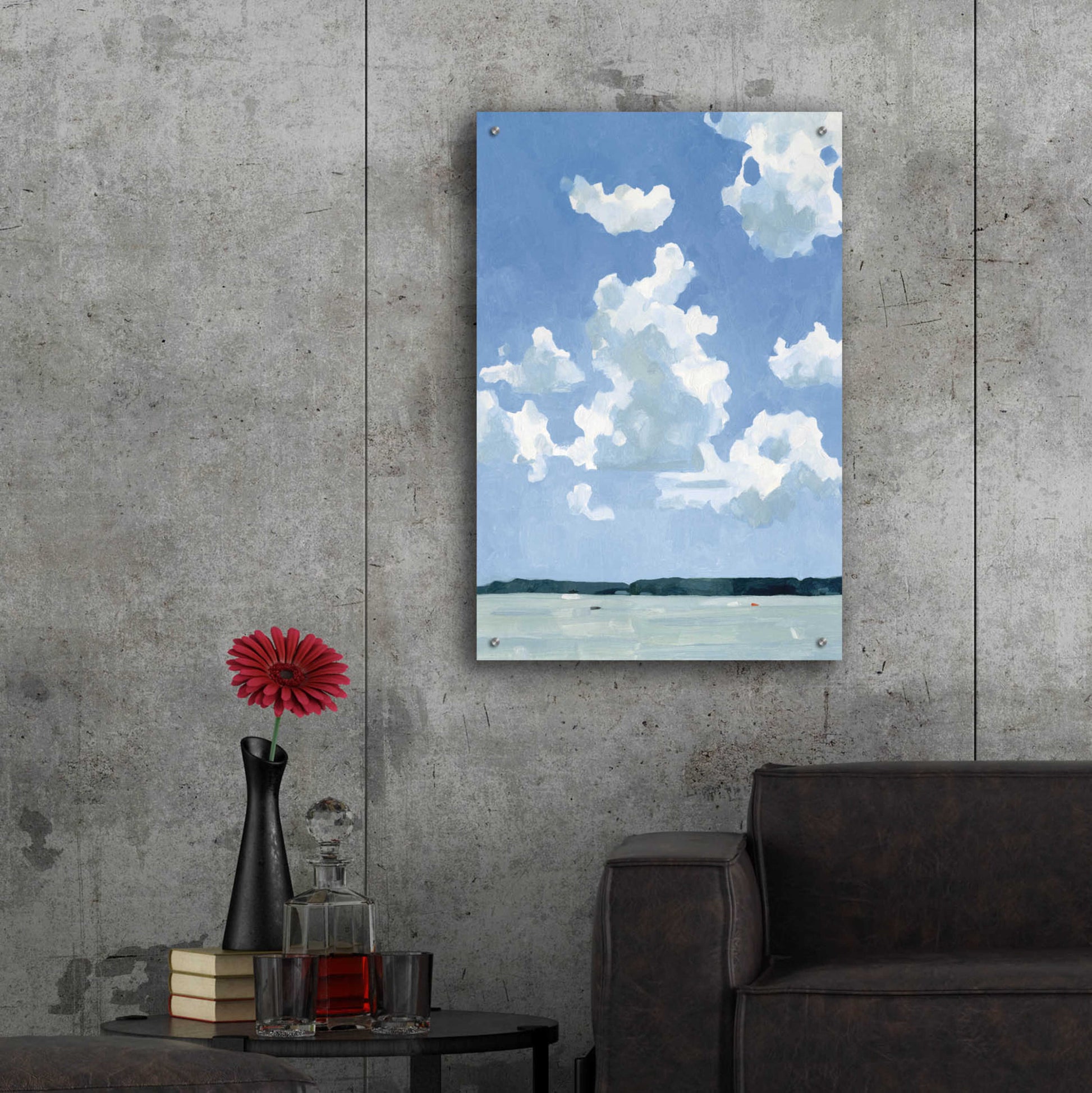 Epic Art 'July Lakeside I' by Emma Scarvey, Acrylic Glass Wall Art,24x36