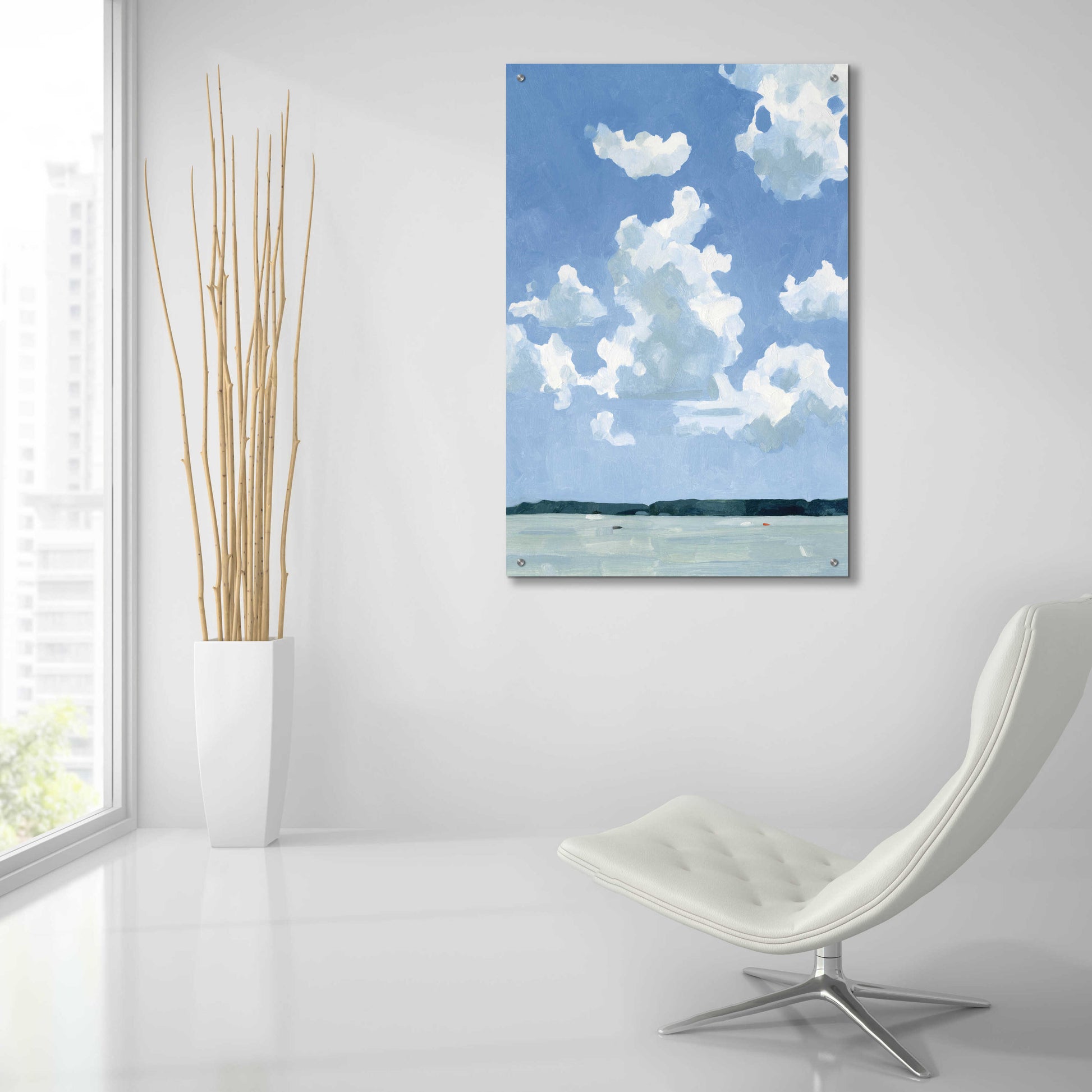 Epic Art 'July Lakeside I' by Emma Scarvey, Acrylic Glass Wall Art,24x36