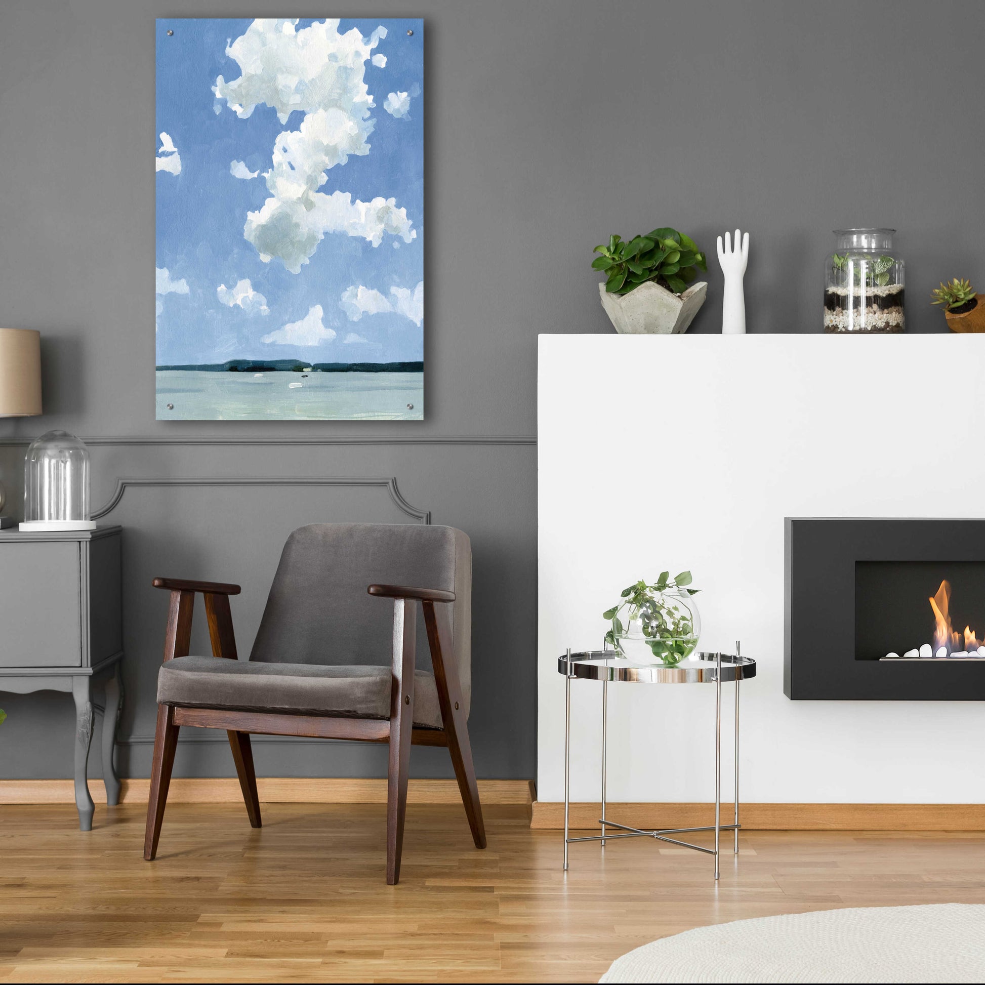 Epic Art 'July Lakeside II' by Emma Scarvey, Acrylic Glass Wall Art,24x36