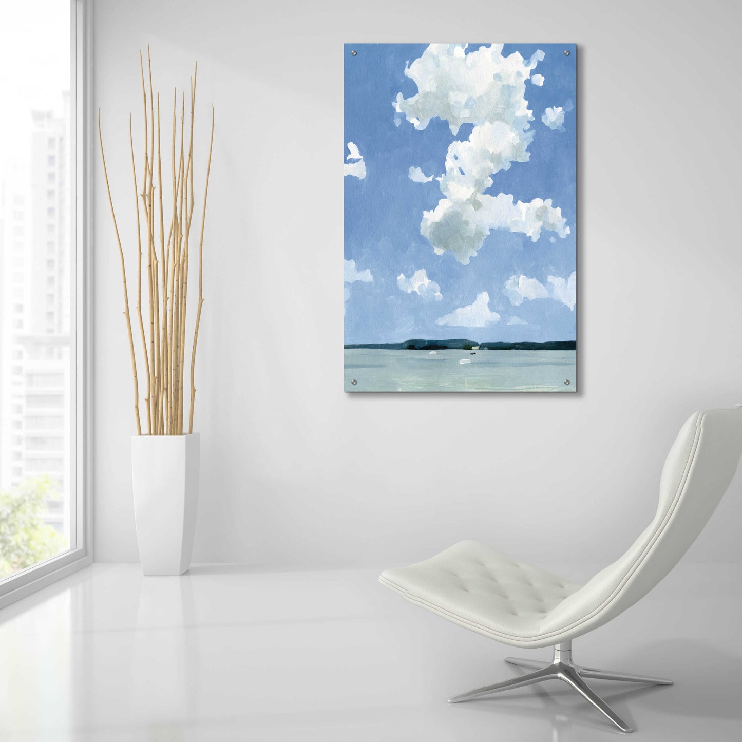 Epic Art 'July Lakeside II' by Emma Scarvey, Acrylic Glass Wall Art,24x36