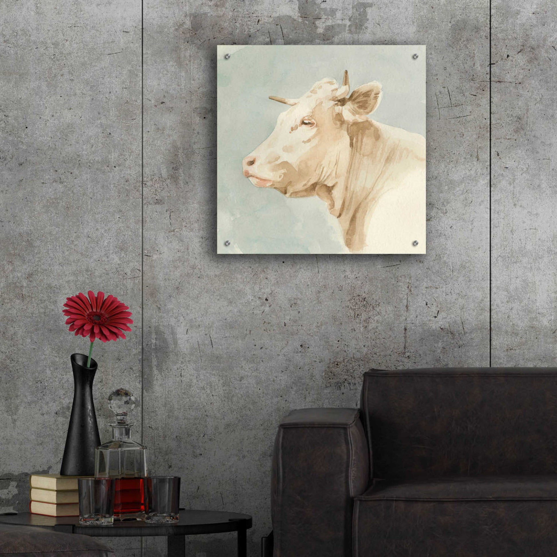 Epic Art 'Ferdinand I' by Emma Scarvey, Acrylic Glass Wall Art,24x24