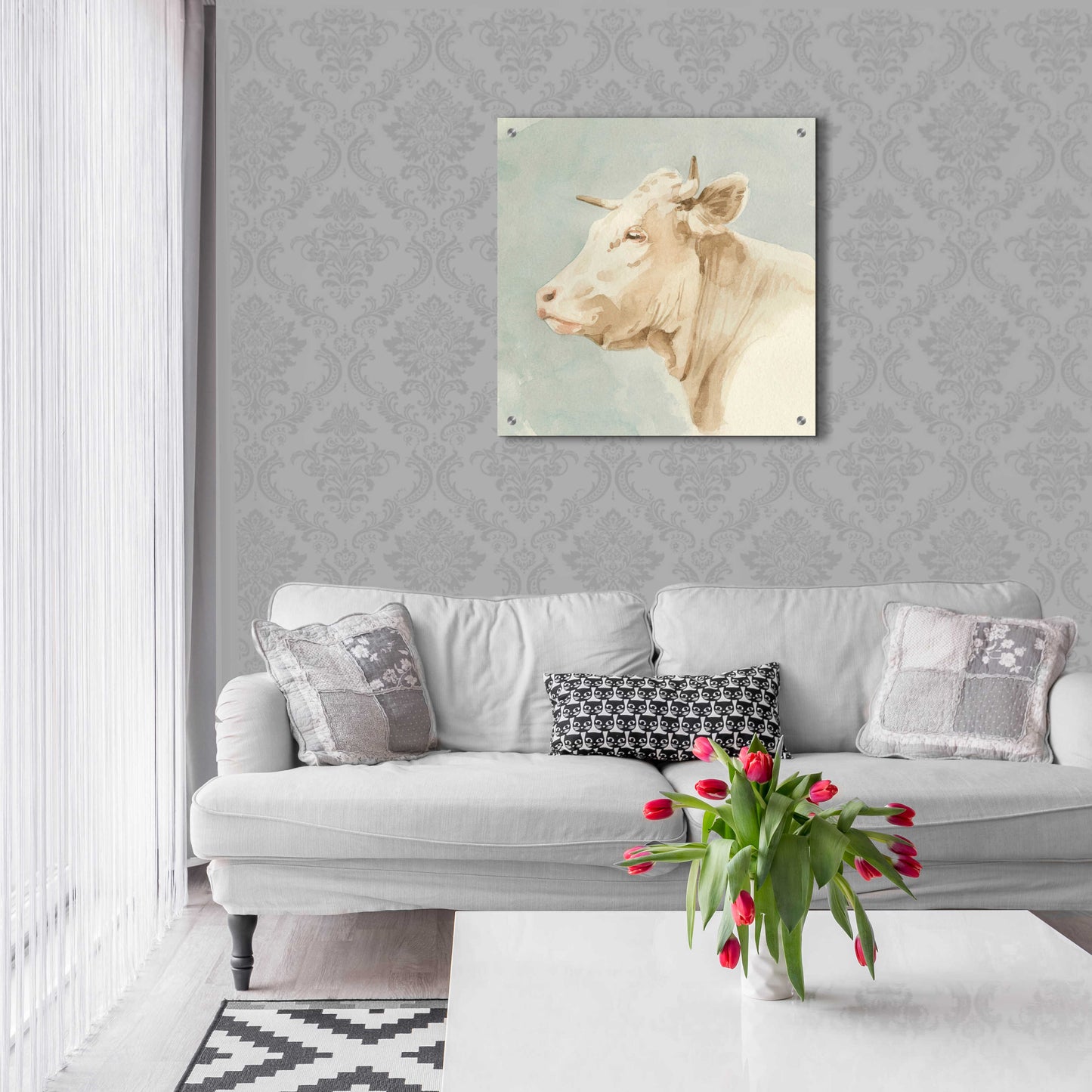 Epic Art 'Ferdinand I' by Emma Scarvey, Acrylic Glass Wall Art,24x24