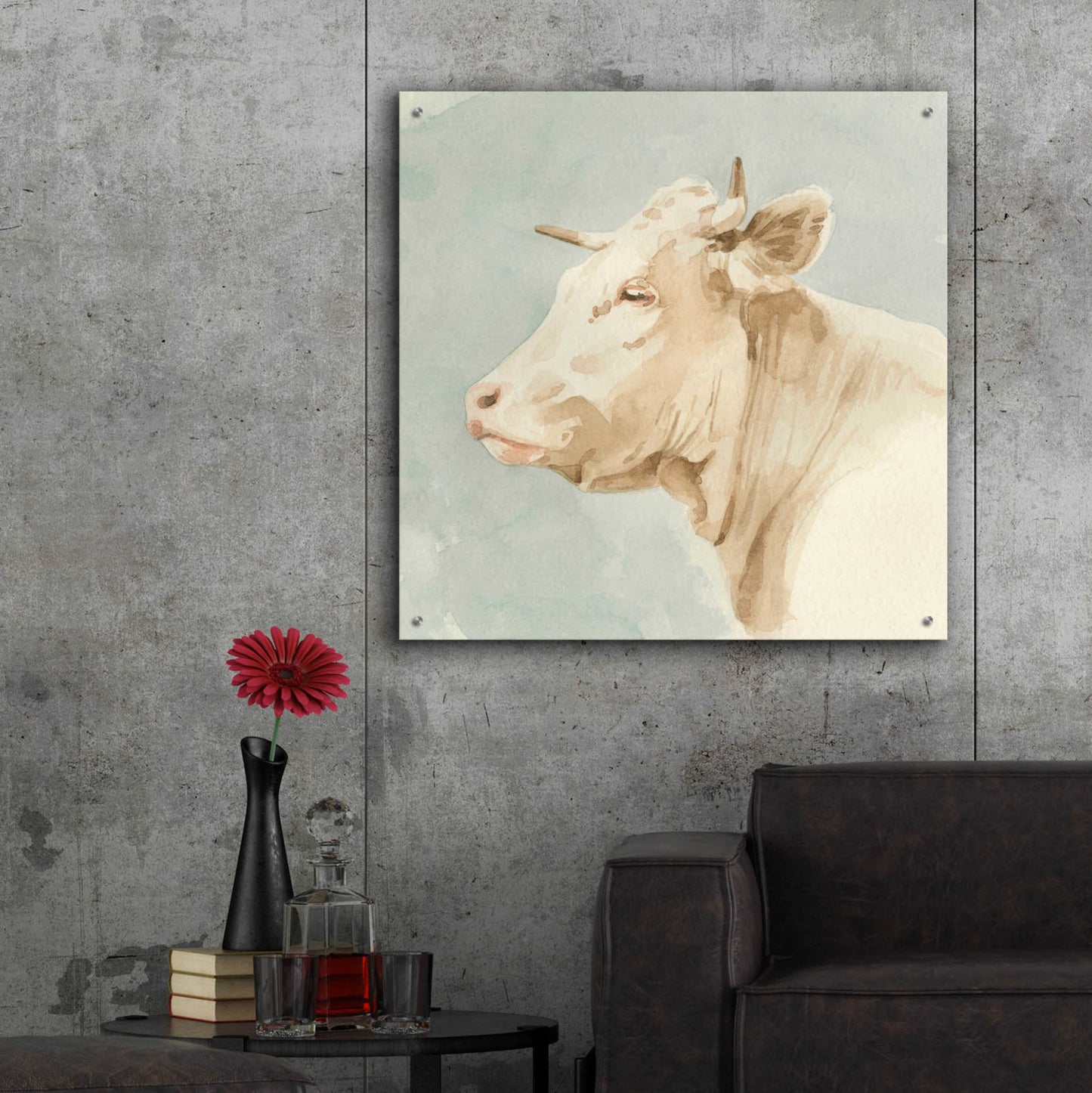 Epic Art 'Ferdinand I' by Emma Scarvey, Acrylic Glass Wall Art,36x36