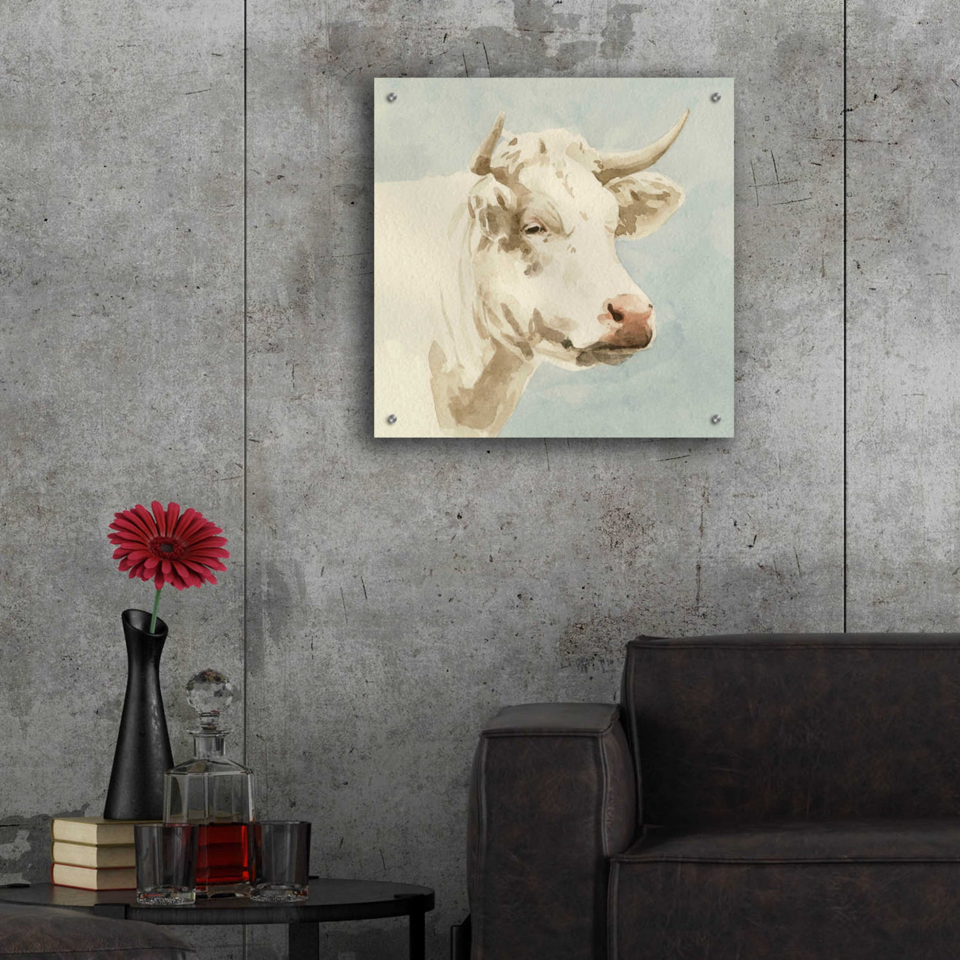 Epic Art 'Ferdinand II' by Emma Scarvey, Acrylic Glass Wall Art,24x24