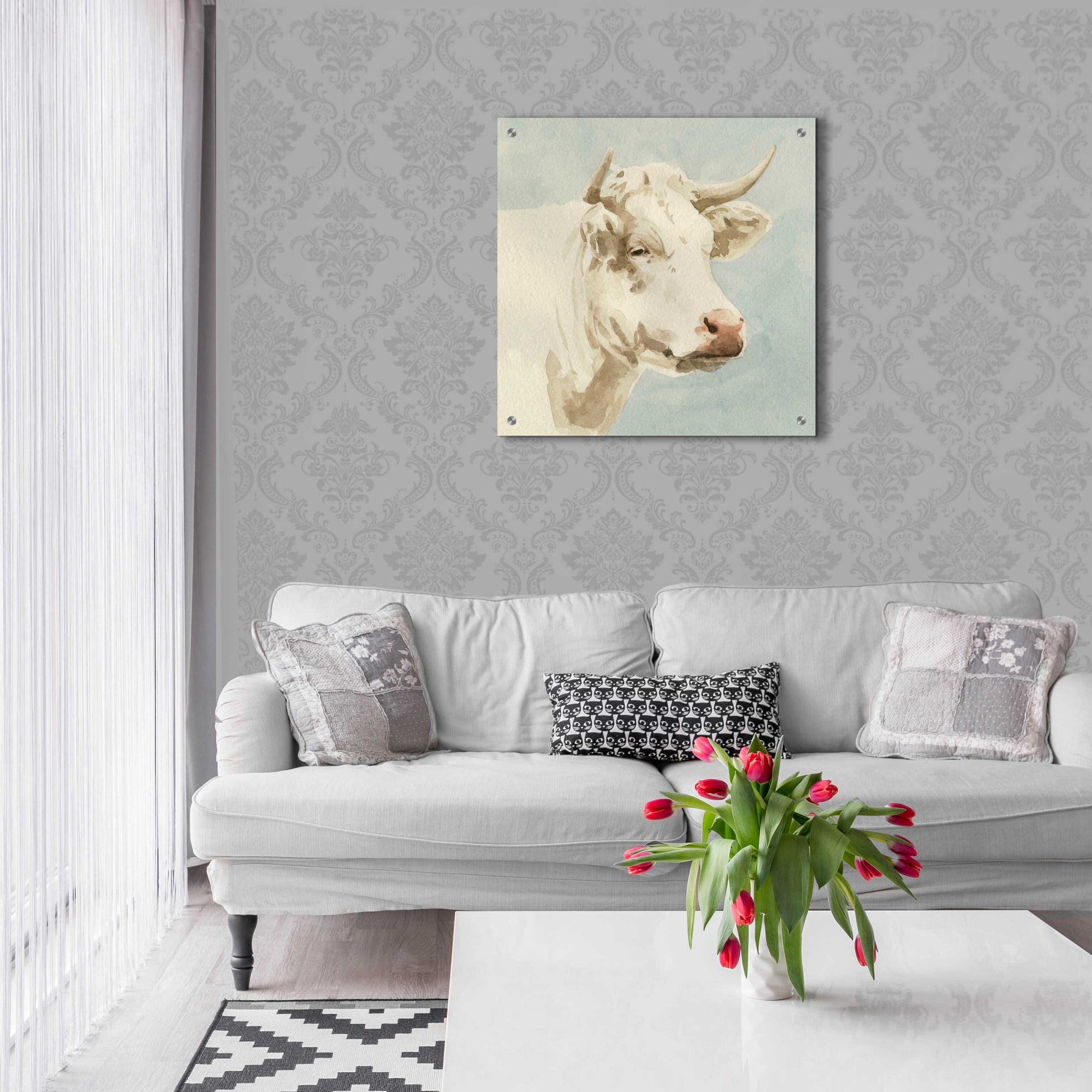 Epic Art 'Ferdinand II' by Emma Scarvey, Acrylic Glass Wall Art,24x24