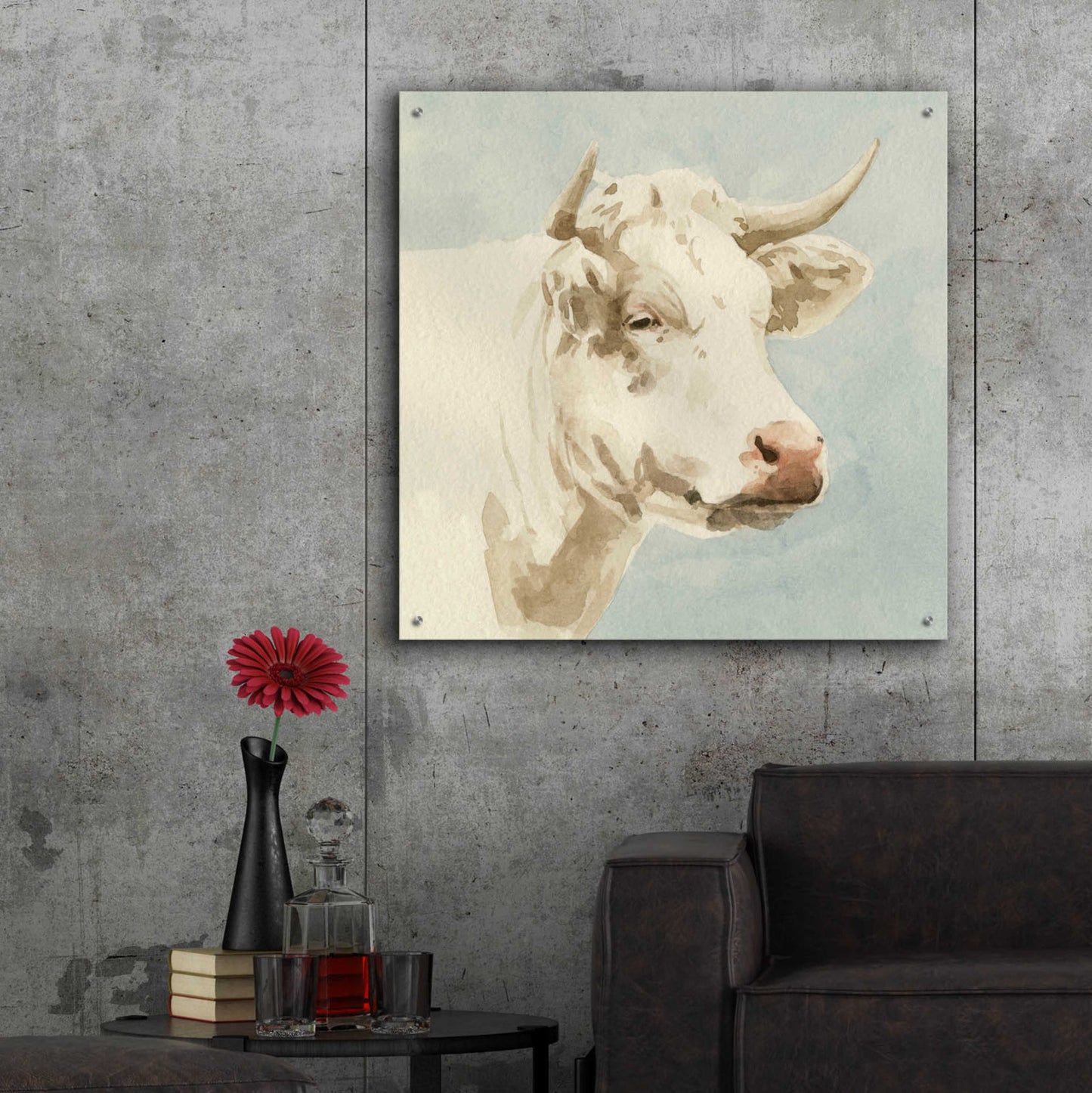 Epic Art 'Ferdinand II' by Emma Scarvey, Acrylic Glass Wall Art,36x36