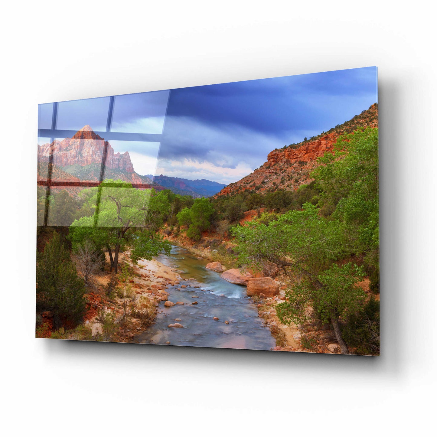 Epic Art 'A Zion Morning' by Darren White, Acrylic Glass Wall Art,16x12