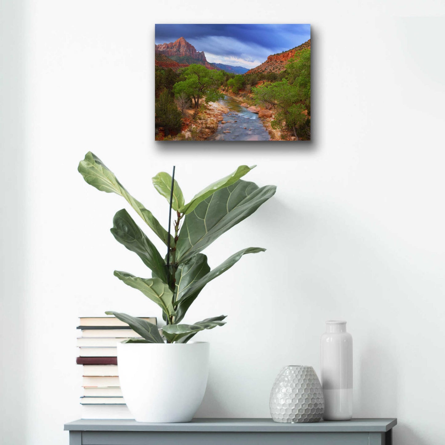 Epic Art 'A Zion Morning' by Darren White, Acrylic Glass Wall Art,16x12